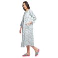 thumbnail image 2 of Moomaya Chemise de Nuit Boutonnée en Coton Imprimé pour Femmes, Robe de Nuit d'Allaitement, 2 of 5