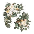 thumbnail image 1 of Abbracc 2 Pieces Artificial Wreath Artificial Floral Swag Simulation Garland Flower Swag C, 1 of 9