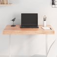 thumbnail image 1 of vidaXL Table Top Light Brown 80x40x(2-6) cm Treated Solid Wood Live Edge, 1 of 5