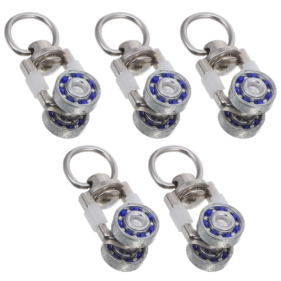 5Pcs Curtain Track Roller Metal Curtain Pulleys Home Curtain Accessories