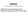 thumbnail image 2 of Transit Auto Front Rear Ceramic Pads and Disc Brake Rotors Kit for Car Hyundai Sonata 3.3L K8A-103132, 2 of 11