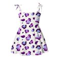 thumbnail image 1 of Huvoen Robe de Princesse pour Filles de 3 Ans Enfants Robe pour Bébé Fille Robes de Plage Décontractées Sans Manches Robe d'Été de Princesse Violet 5-6 Ans, 1 of 7