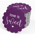 thumbnail image 4 of Inkdotpot Real Silver Foil Love Is Sweet Wedding Tags Favor Hang Paper Tags 100 Piece, 4 of 6