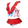 thumbnail image 3 of LSLJS Toddler Kids Baby Girls Summer Ruffled High Waist Bikini Print Split Swimsuit, Baby Swimwear, 3 of 9