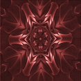 thumbnail image 1 of Ahgly Company Tapis d'Intérieur Lavable à la Machine, Carré, Transitionnel, Rouge Brique de Feu, Tapis de Zone, 4 Pieds Carré, 1 of 7