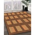 thumbnail image 3 of Ahgly Tapis Rectangulaire Lavable en Machine Intérieur Transitionnel Brun Selle, 2 Pieds x 5 Pieds, 3 of 7