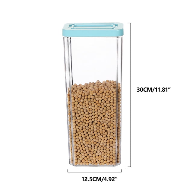 Cereal Containers Storagefood Storage Container with Lids Tall Airtight Food Storage Jar Plastic Food Storage Container Kitchen Pantry Containers for Cereal Flour and Sugar