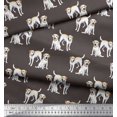 thumbnail image 2 of Soimoi Silk Fabric Labrador Dog Fabric Prints by Yard 42 Inch Wide, 2 of 3