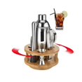 thumbnail image 2 of stanreset Bartender Kit with Stylish Bamboo Stand Stainless Steel Cocktail Shaker Set for Mixed Drink, 2 of 6