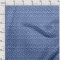 thumbnail image 3 of oneOone Cotton Poplin Medium Blue Fabric Floral Craft Projects Decor Fabric Printed By The Yard 56 Inch Wide, 3 of 4