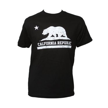 Men's California Republic Short-Sleeve T-Shirt - Black - 3X-Large