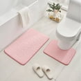 thumbnail image 1 of JMYHOAM Bath Mats for Bathroom Bathroom Rug Set Of 2 Foam Bath Mat Toilet Mat Soft Absorbent Thick Rug Non-Slip Backing Universal Machine Washable Floor Mats, 1 of 3