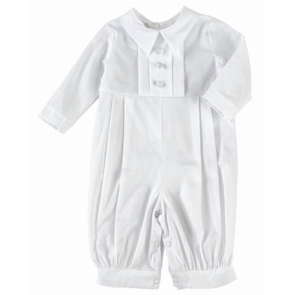 Michael Tenue de Baptême 100 % Coton pour Garçons - 18M Blanc