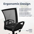 thumbnail image 4 of MotionGrey Ergonomic Breathable Mesh Low Office Chair -  Comfortable Computer Task Desk Chairs for Home Gaming and Executive Commercial Office - Black, 4 of 6