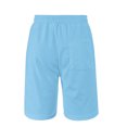 thumbnail image 3 of Plebaso Mens Casual Shorts Drawstring Loose Summer Shorts Solid Color Breathable Beach Vacation Shorts, 3 of 4
