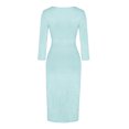 thumbnail image 5 of Ketyyh-chn99 Robe d'Invitée de Mariage Robe d'Été Robe de Soirée Formelle Robe de Bal Robe Dames Élégante Ligne A Soirée Robes de Mariage Bleu Ciel,G, 5 of 5