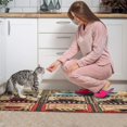 thumbnail image 3 of Coffee Farmhouse Plaid Style Kitchen Mats for Floor Water Proof Non-Slip, Absorbent Mats Set Of 2 for Sink Waterproof Runner Rug for Laundry Room,kitchen Mats 17.7x24+17.7x48inch, 3 of 7