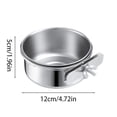thumbnail image 2 of TIELUTT Bird Food Can Food Cup Stainless Steel Parrot Myna Small Bird Feeder Biting Bird Button Dog Feeder Food Puzzles for Cats Sure Feed Cat Feeder Microchip Smart Cat Feeder Auto Dog Feeder And Wat, 2 of 7
