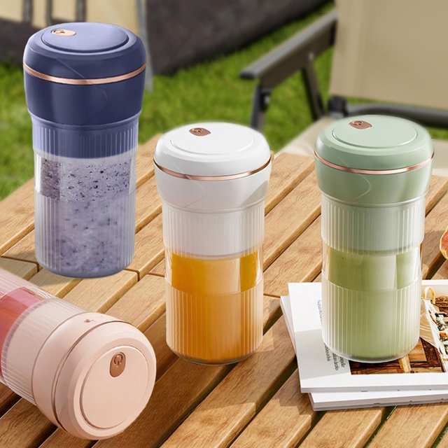 Portable Juicer Cup with 450ml Capacity USB Rechargeable Blender for Smoothies On The Go