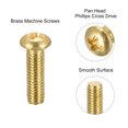 thumbnail image 4 of Unique Bargains M3x10mm Brass Machine Screws, Phillips Pan Head Fastener Bolts 36Pack, 4 of 5