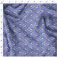 thumbnail image 4 of Soimoi Purple polyester Crepe Fabric Crabs Ocean Printed Fabric 1 Yard 52 Inch Wide, 4 of 6