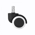 thumbnail image 2 of Lunfar 5-Pack Wheels for Office Chair - 11 mm Black, 2 of 5
