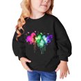 thumbnail image 2 of Rbaofujie Toddler Baby Girl Long Sleeve Sweatshirt Tops Basic Solid Color Oversized Sweater Shirts Kid Fall Clothes, 2 of 4