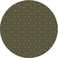 thumbnail image 1 of Ahgly Company Machine Washable Indoor Round Transitional Chocolate Brown Area Rugs, 7' Round, 1 of 7