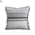 thumbnail image 2 of Opolski Simple Geometric Fringe Decorative Cushion Rectangle Tassel Soft Pillow Cover, 2 of 7