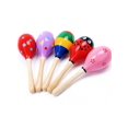 thumbnail image 5 of 1/2pcs Style Random Maraca Wooden 2 Sizes Available Sand Hammer Children Early Educational Puzzle Toys Musical Instrument Toys, 5 of 5