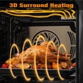 thumbnail image 4 of Four à Paroi Simple 24 Po, Fours Électriques Intégrés avec 5 Recettes Automatiques, 3000 W, 240 V, Four à Convection Intégré 2,5 Pi3, Acier Inoxydable, Commande Tactile, Minuterie, Verrou de Sécurité, 4 of 9