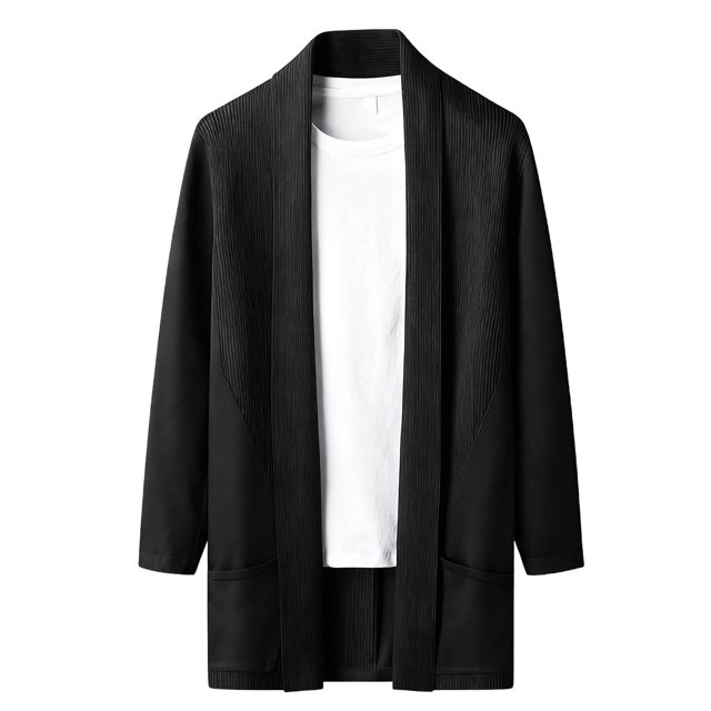 Sweatshirts for Men Men's Solid Color Lapel Button T-Shirt Long Sleeve Cardigan