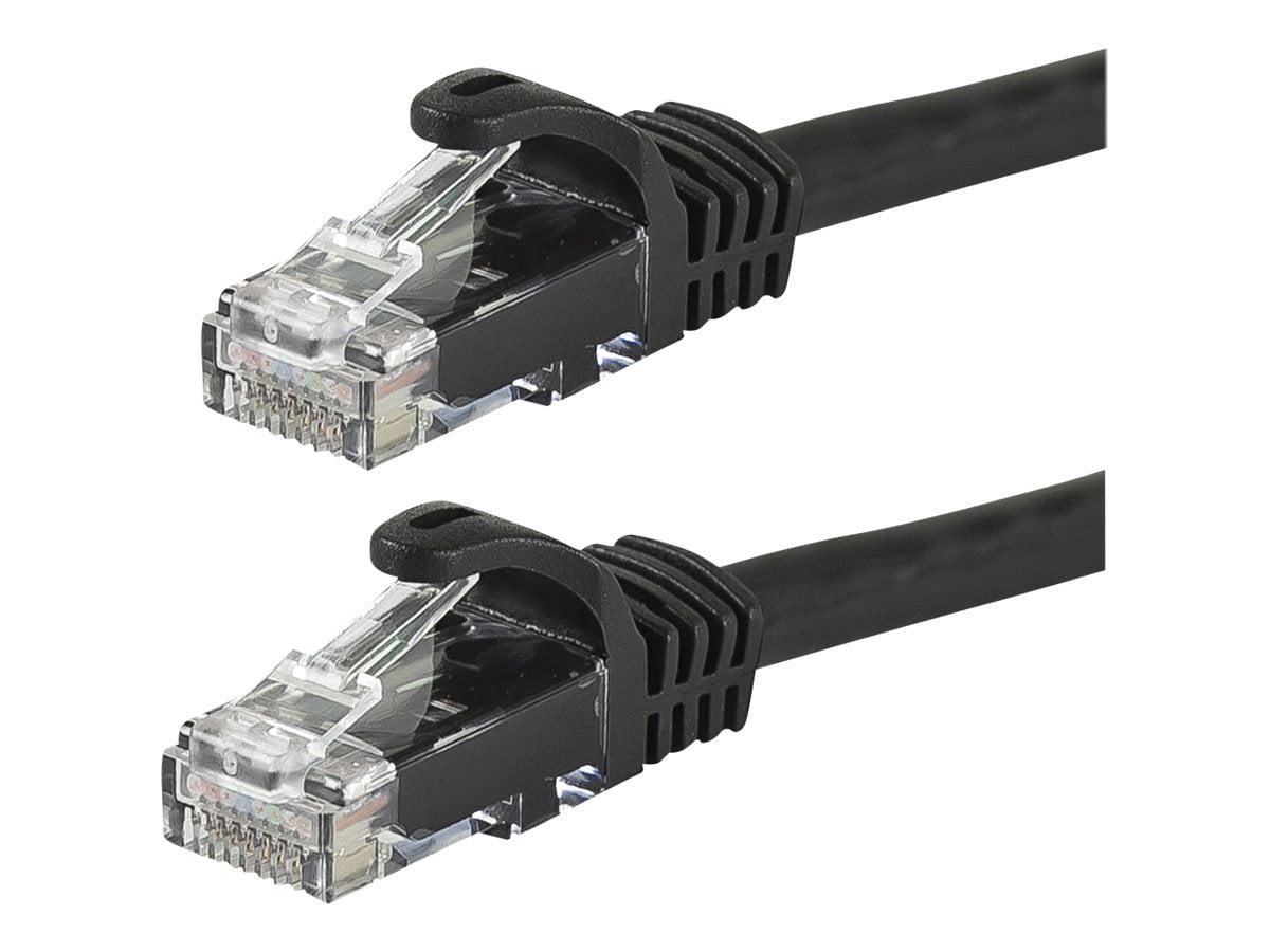 Monoprice FLEXboot Series - Câble Patch - RJ-45 (m) à RJ-45 (m) - 14 Pieds - UTP - CAT 5e - Démarré, Moulé, Sans Accroc, Échappé - Noir