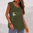 thumbnail image 1 of EGNMCR Débardeurs pour Femmes Été Décontracté Sans Manches Bouton Gilet Col Rond Blouse Ample Active Top Femmes, 1 of 4