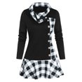 thumbnail image 2 of Simua Fashion Women's Plus Size Long Sleeve Cowl Neck Tunic Color Block Pullover Sweatshirt, 2 of 6