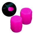 thumbnail image 4 of 2x Car Valve Caps Covers Luminous for Universal Cars Wheels Hat Electric Vehicle Pink, 4 of 6