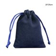 thumbnail image 3 of Jewellery Pouch Small Drawstring Bags Bracelet Packaging Display Goodies Presents Mobile Phone Storage Gifts Solid Pouches Navy-20*25, 3 of 7