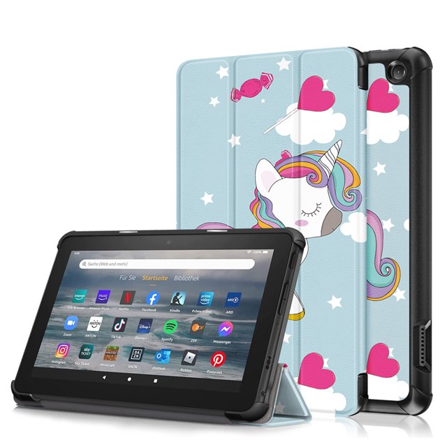 For All-New Fire 7 Fire7 2022 Case Folding Stand Magnetic Hard PC Back Cover for Amazon Fire 7 2022 Tablet Case 12th Generation XCM Fire 7 2022 12th Gen