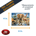 thumbnail image 2 of TDC Games World's Smallest Jigsaw Puzzle - African Oasis - 4 x 6 inches, 2 of 6