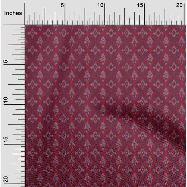 oneOone Viscose Jersey Fabric Diamond & Chevron Ikat Print Fabric BTY 60 Inch Wide