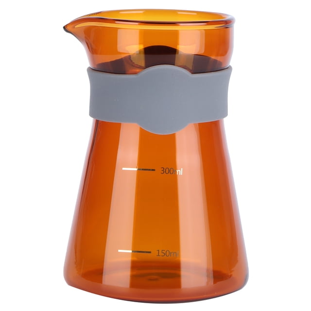 Verseuse à café en verre borosilicate avec balance Marron