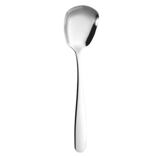 Cqxid Tableware Under $5 Arithmeticn Square Head Stainless Spoons Square Head Stainless Serving Spoons Table Spoons Dinner Spoons Flat Square Spoon Korean Square Sugar Spoon
