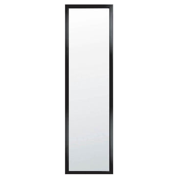 Mainstays Miroir de Porte Noir Value 14 x 50 pouces, Miroir Pleine Longueur Rectangulaire,Avec Cadre
