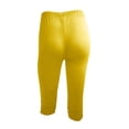 thumbnail image 4 of Cinvoph Womens Capris Ruffle Yoga Pants Tummy Control Workout Running Joggers Leggings, 4 of 4