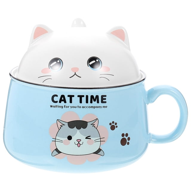 Decorative Cartoon Bowl Instant Noddles Container Multi-Purpose Ceramic Bowl