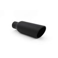 thumbnail image 2 of RP Remarkable Power, 2.5" Inlet 4" Outlet 12" Long Stainless Steel Rolled Edge Exhaust Tip Black EXT08, 2 of 10