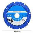 thumbnail image 3 of Disque de Coupe Indestructible pour Meuleuse d'Angle en Acier Allié de 4,5 Po de Diamètre avec Bord Trempé Résistant à la Chaleur et Conception Réduisant les Vibrations, 3 of 9