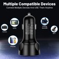 thumbnail image 2 of Becaristey Convenient And Stylish Car Charger Adapter With LED Lights Just Connect To Car Lighter Socket. white, 2 of 6