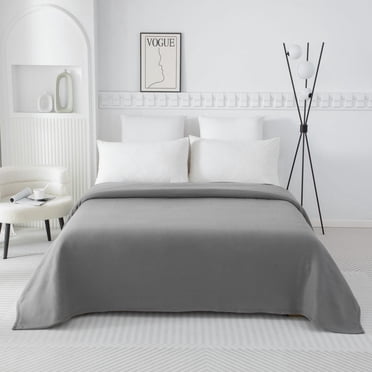 Mainstays Microfleece Blanket Gray T