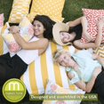 thumbnail image 3 of Gray Chevron Small Classic Bean Bag, 3 of 5